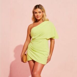 Short one shoulder dress